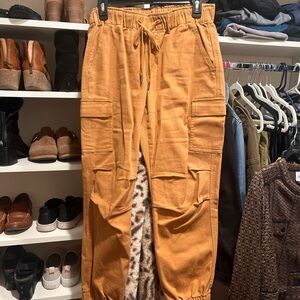 CAbi Women's Orange Cargo Pants